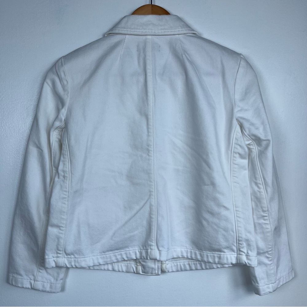 New J.Crew Size 00 Denim blazer-jacket Women’s in white - Picture 7 of 14